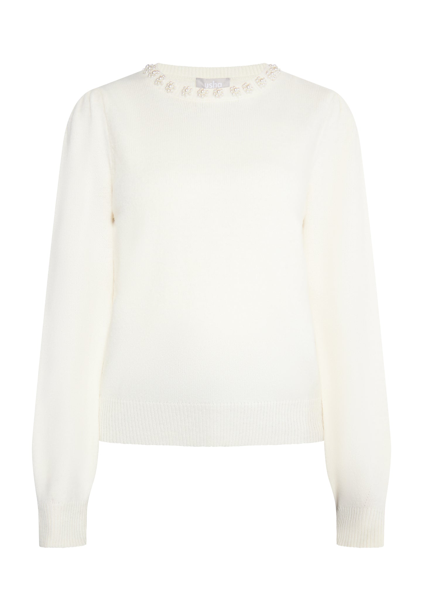 usha Damen Pullover mit Perlen