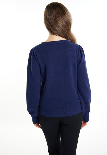 usha Damen Pullover mit Perlen