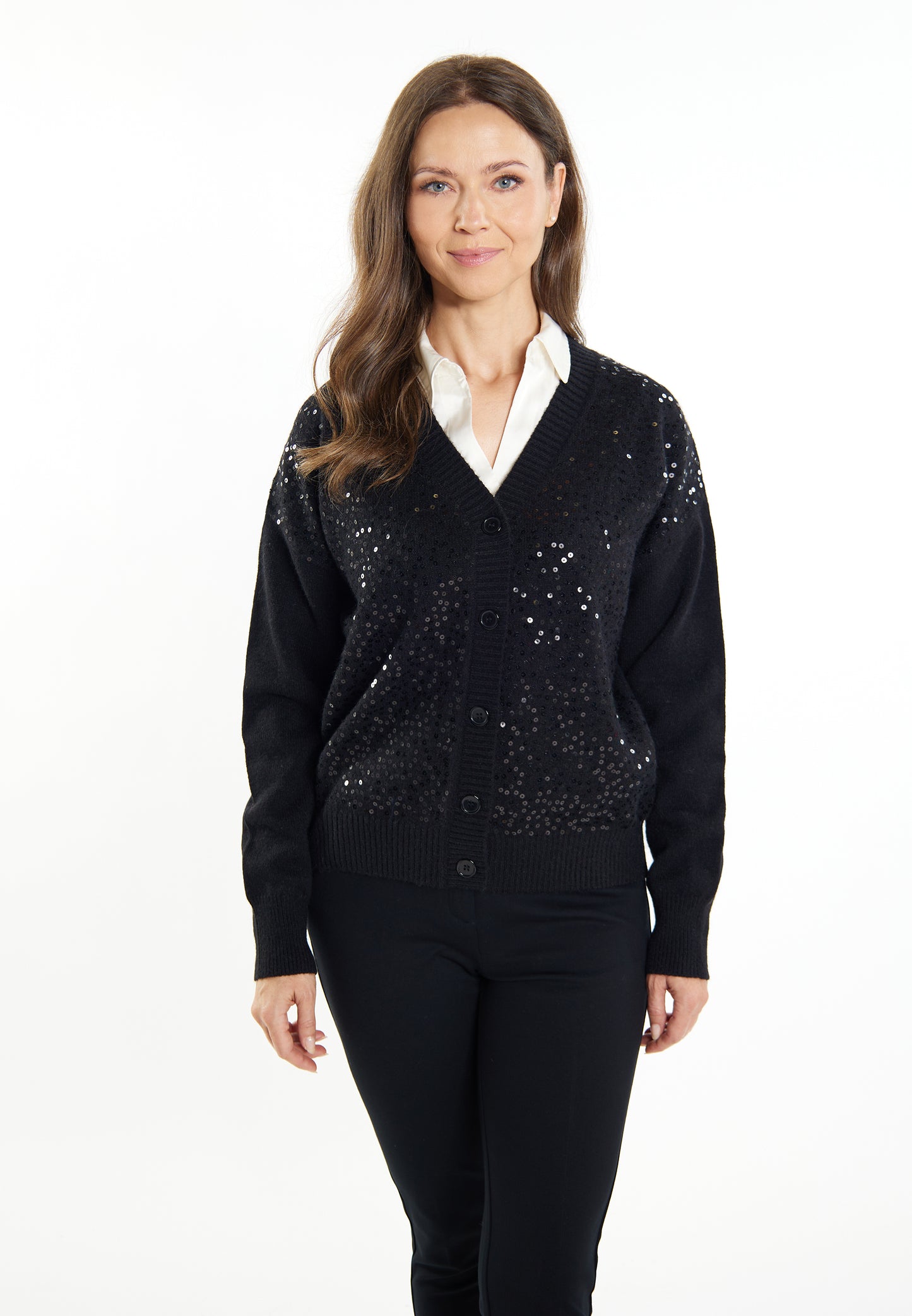 usha BLACK LABEL Women's Knit Cardigan