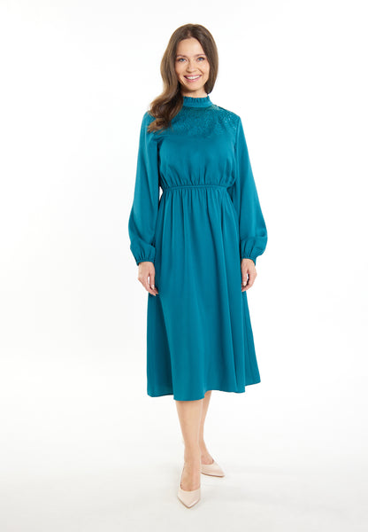 usha Damen Midi Kleid