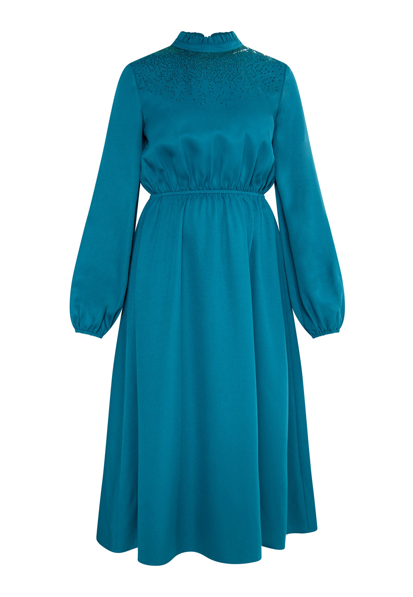 usha Damen Midi Kleid