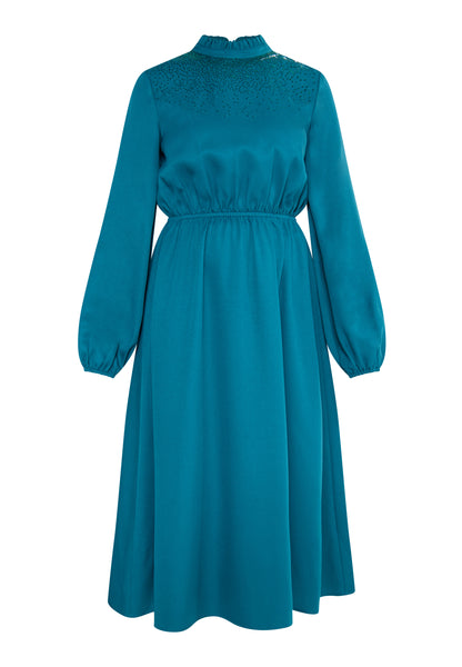 usha Damen Midi Kleid