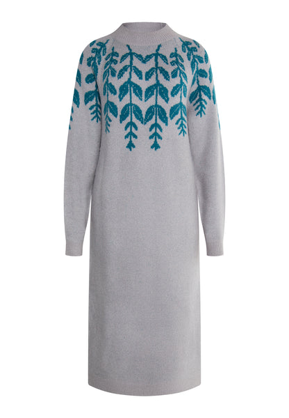 usha Damen Maxi Strick Kleid