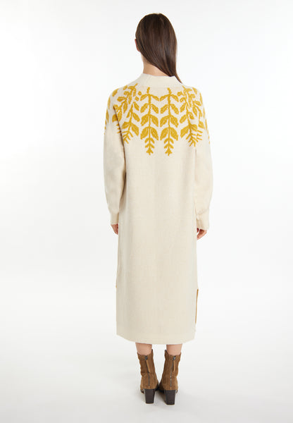 usha Damen Maxi Strick Kleid