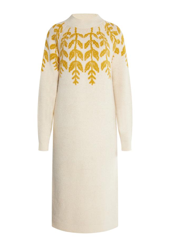 usha Damen Maxi Strick Kleid
