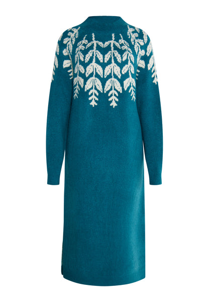 usha Damen Maxi Strick Kleid