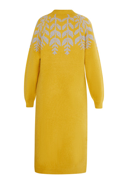 usha Damen Maxi Strick Kleid