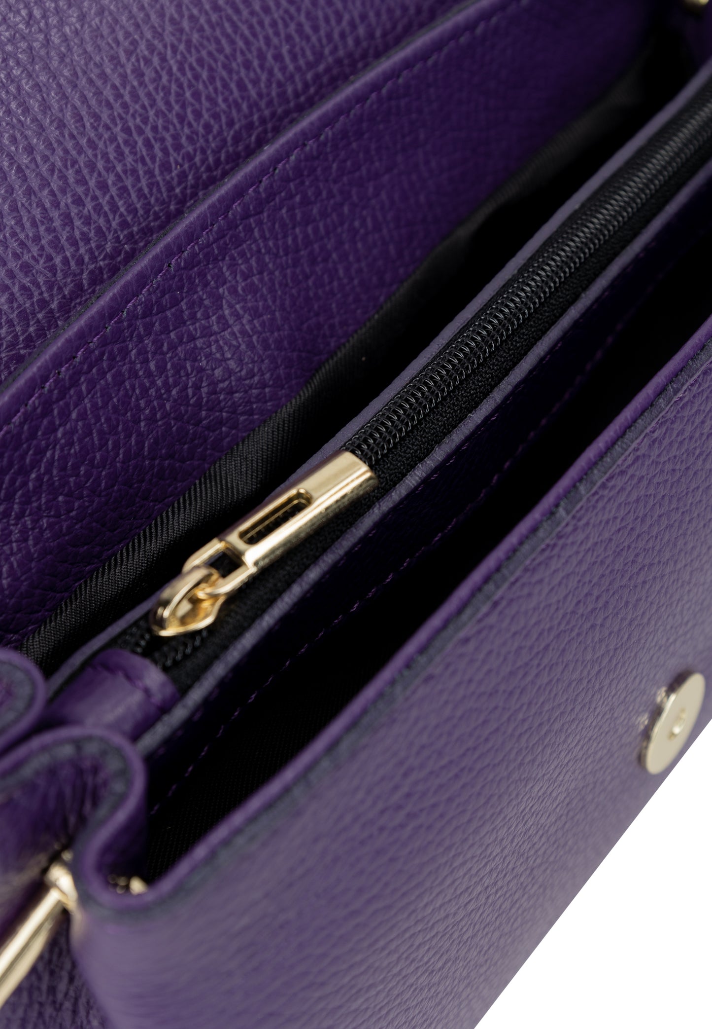 usha Damen Leder Schultertasche
