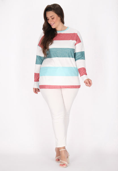 usha BLUE LABEL Women's Plus Size Jersey Shirt