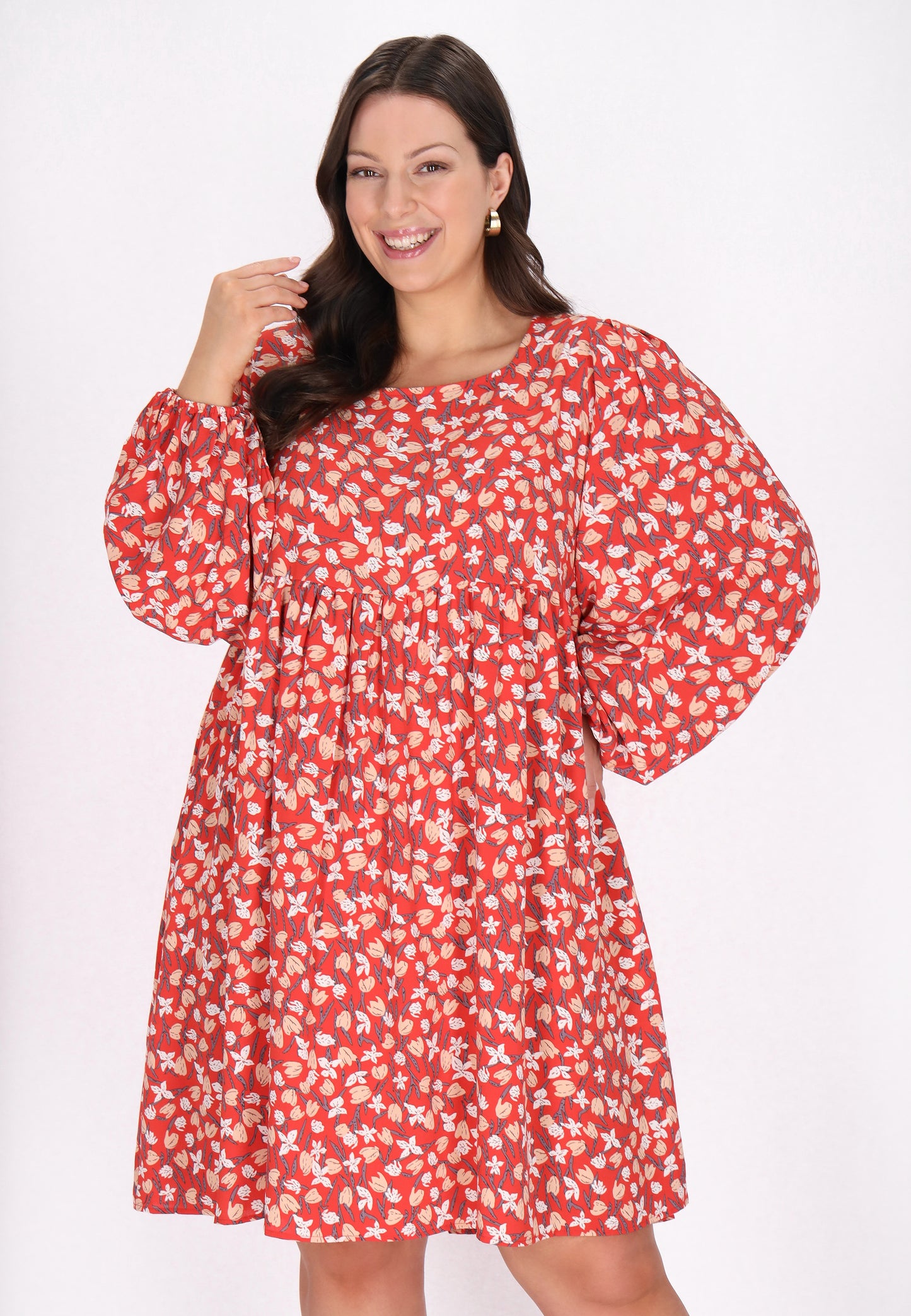 usha Damen Plus Size Kleid
