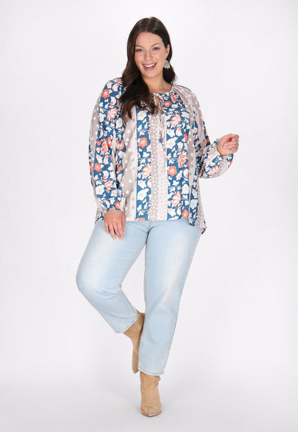 Collection image for: plus size blouse with floral print