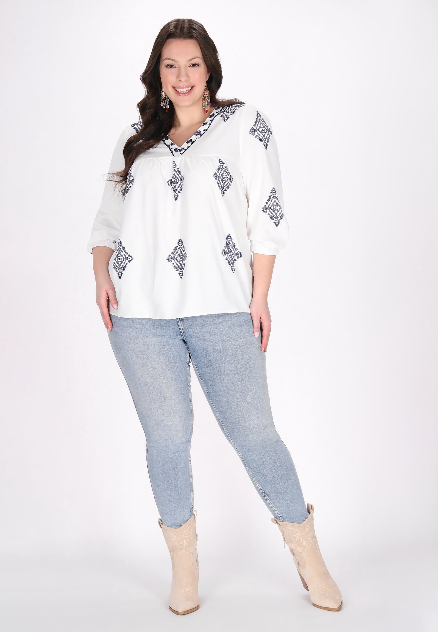 usha FESTIVAL Kobiety Bluzka Plus Size