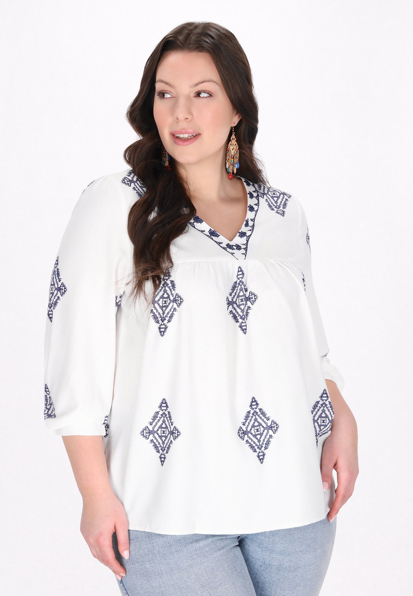 usha FESTIVAL Kobiety Bluzka Plus Size