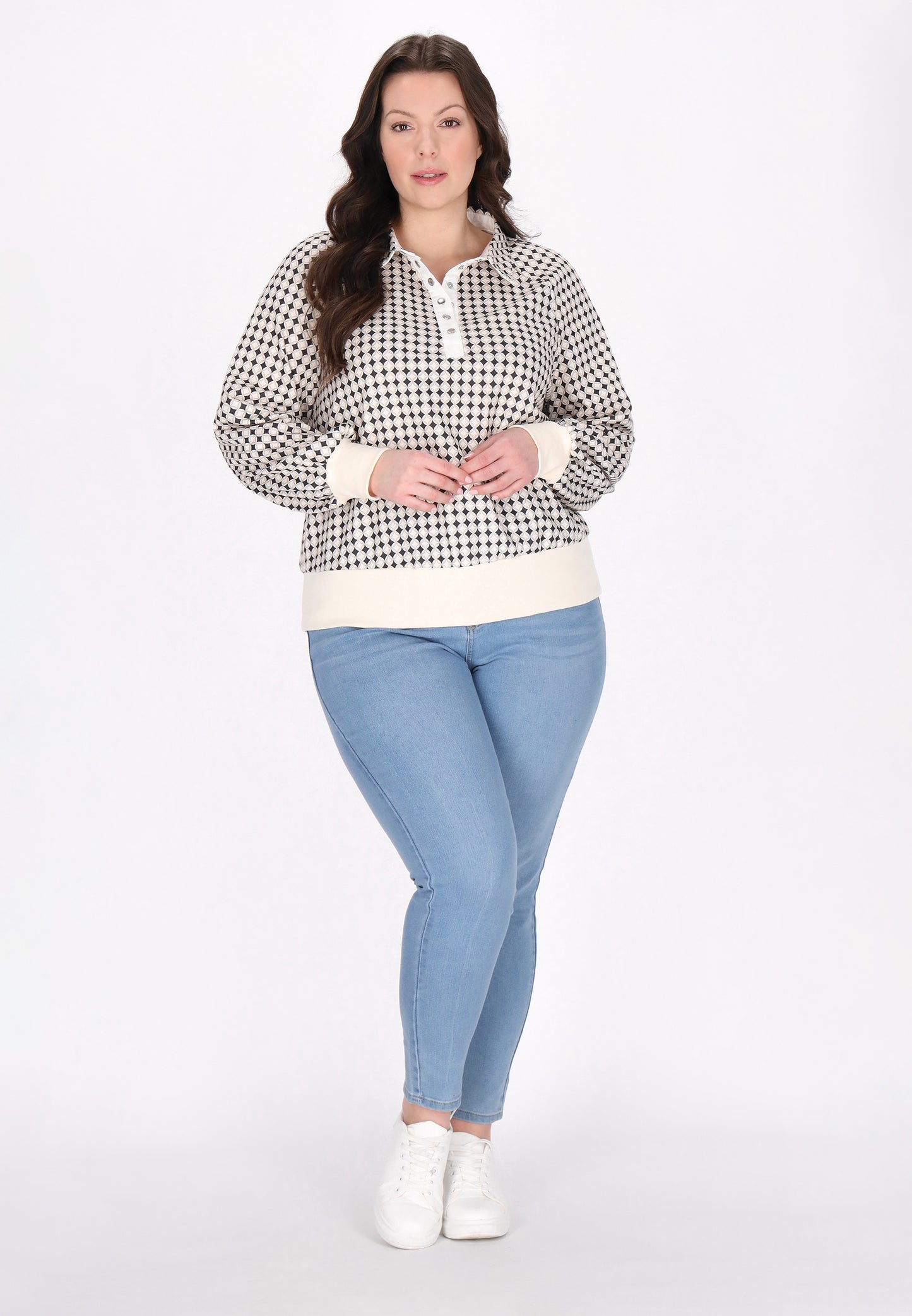 usha BLUE LABEL Women's Plus Size Sweatshirt