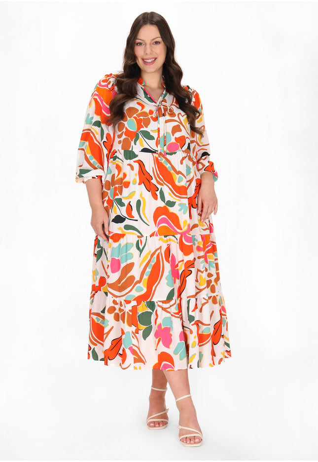 usha Damen Plus Size Kleid