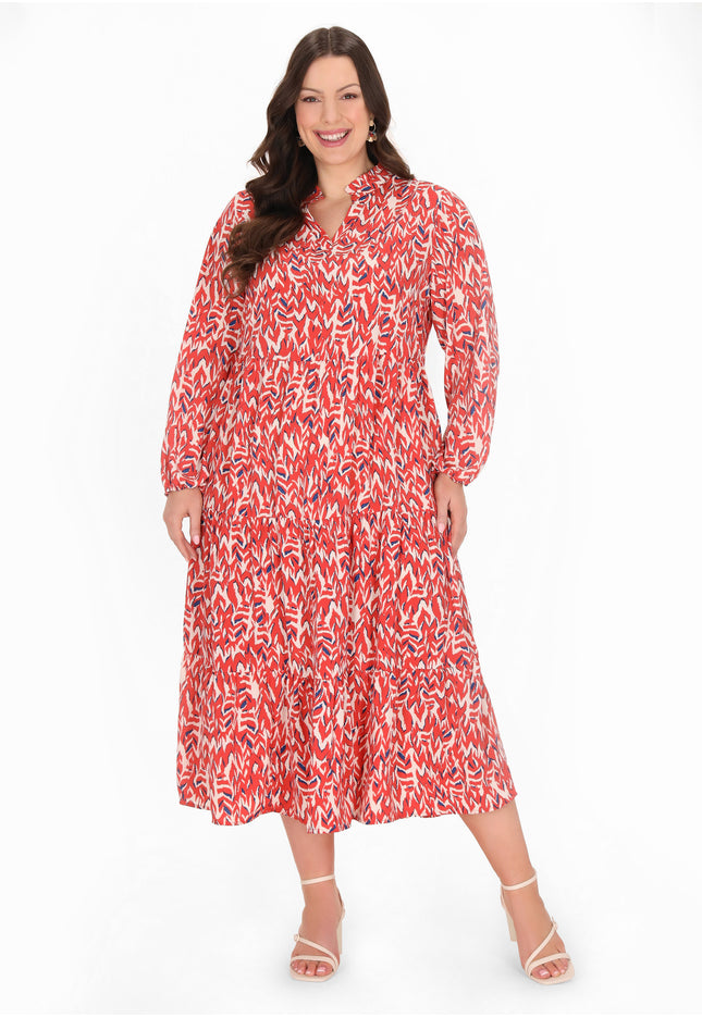 usha PLUS SIZE Damen Plus Size Kleid Usha Plus Size