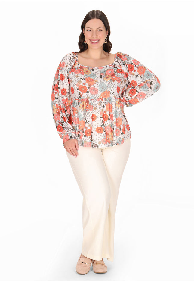 usha PLUS SIZE Women's Plus Size Blouse