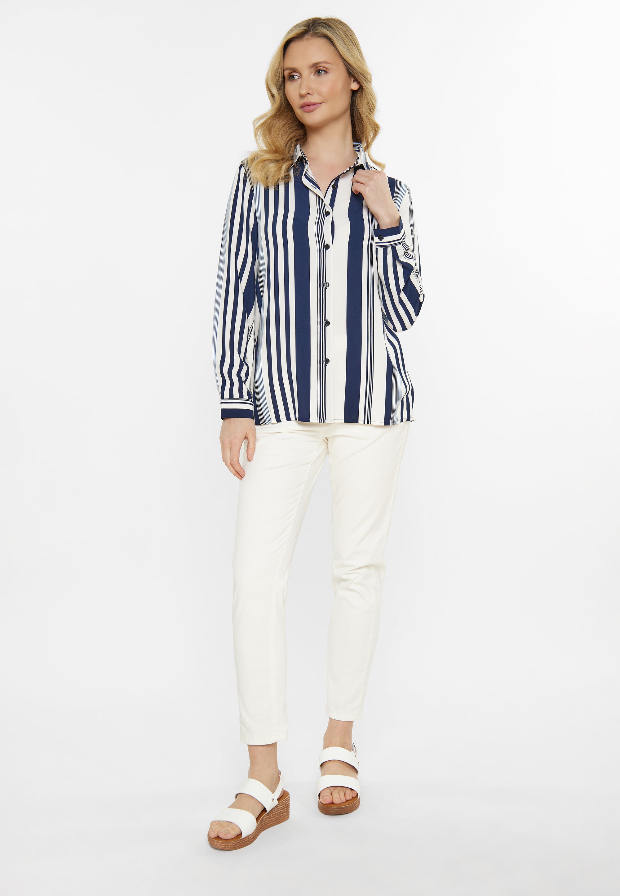 White Navy Blue