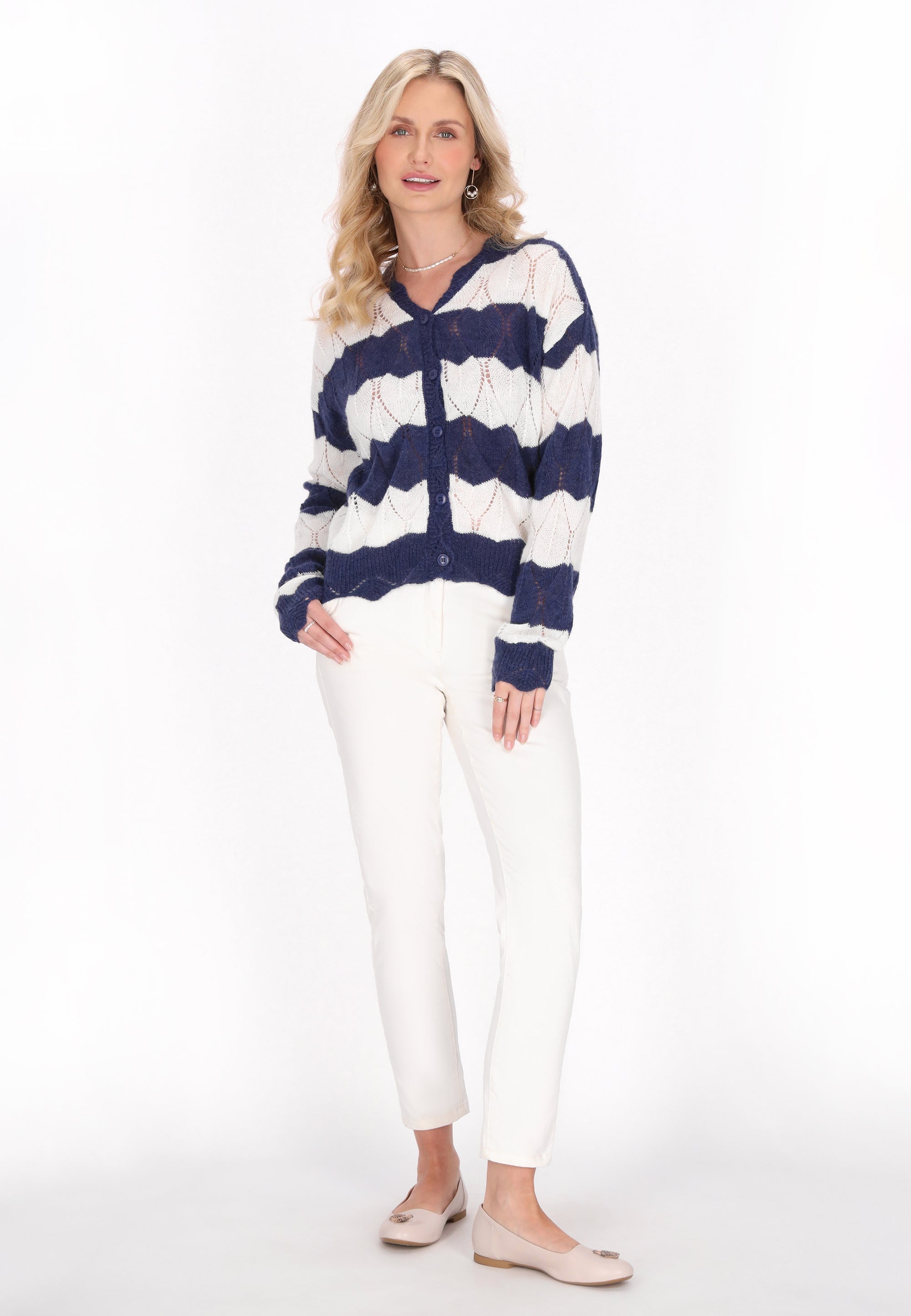 Navy Off White