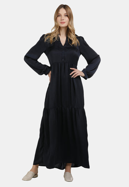 usha Damen Satinkleid