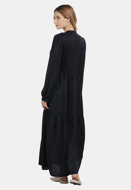 usha Damen Satinkleid