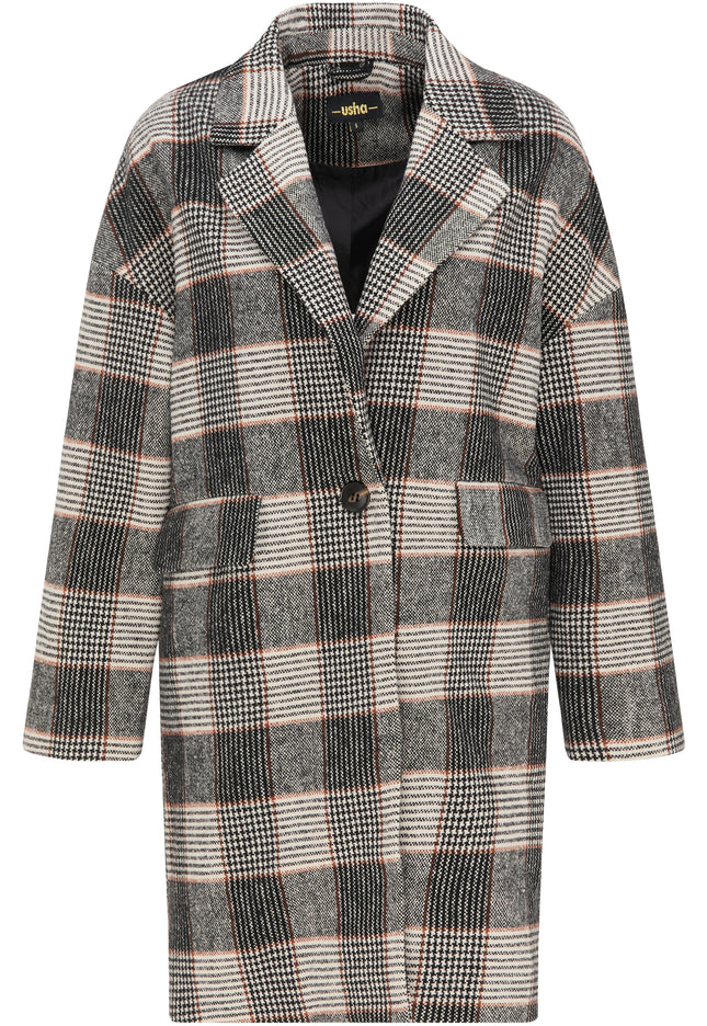usha BLACK LABEL Women's Encheck Coat