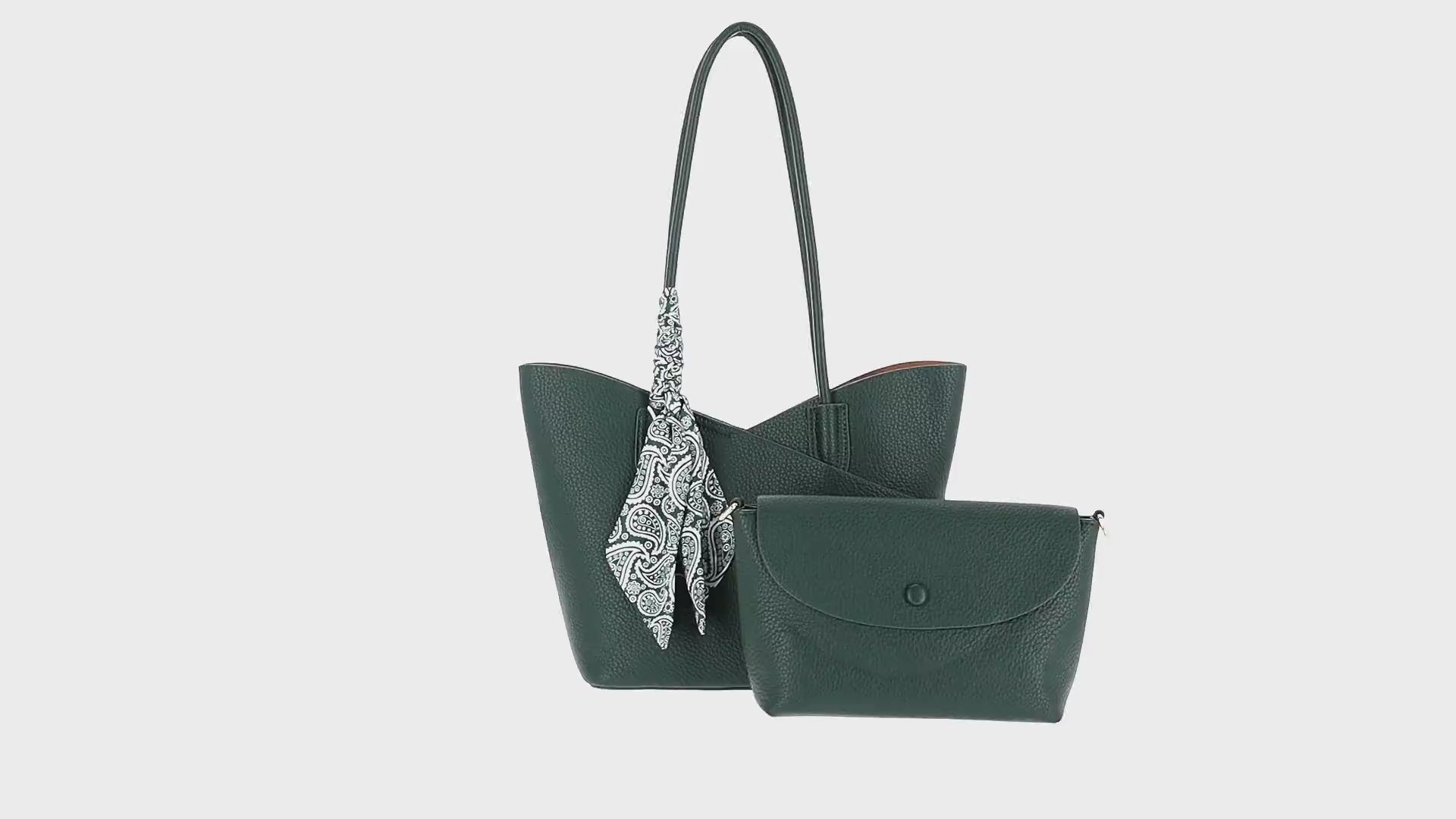 usha Women's 2-In-1 Tote Bag Set